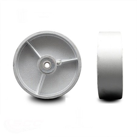 Service Caster SCC-5" Semi Steel Cast Iron Wheel Only w/Roller Bearing -1/2" Bore-1000 lbs Cpty SCC-SSR520